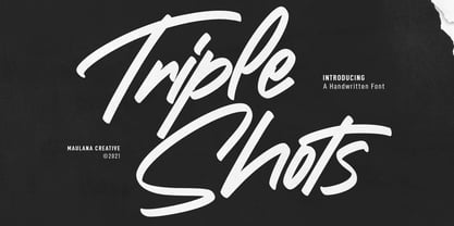 Triple Shots Font Poster 1