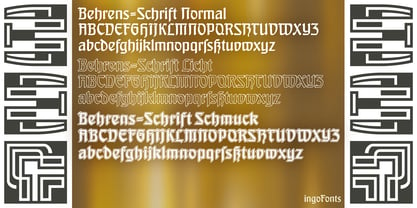 Behrensschrift iF Plus Font Poster 5