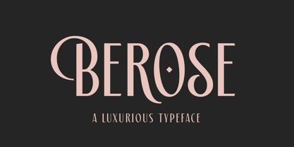 Berose Font Poster 1