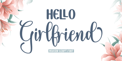 Hello Girlfriend Font Poster 1