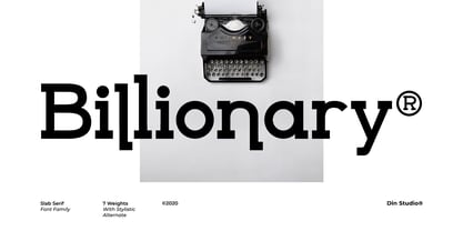 Billionary Font Poster 1