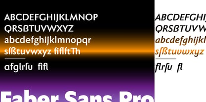 Faber Sans Pro Font Poster 2