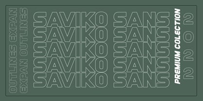 Saviko Sans Font Poster 3