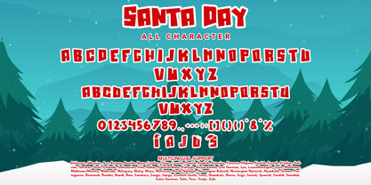 Santa Day Font Poster 8