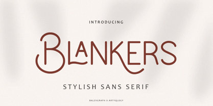 Blankers Font Poster 1