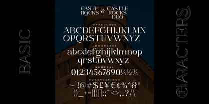 Castle Rocks Font Poster 14
