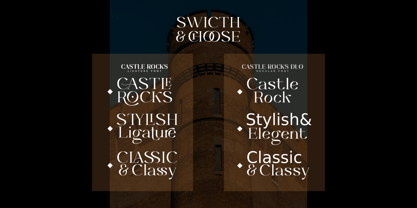 Castle Rocks Font Poster 2