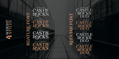 Castle Rocks Font Poster 7