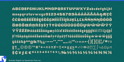 Zerbydoo Font Poster 7