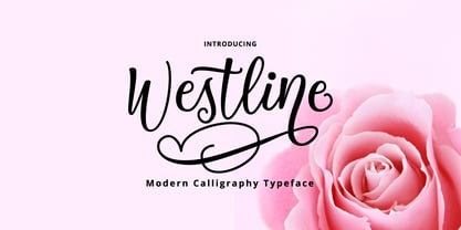 Westline Script Font Poster 1