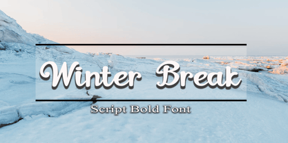 Winter Break Font Poster 1