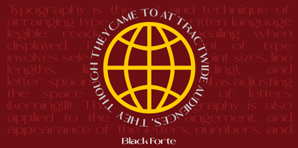 Black Forte Font Poster 4