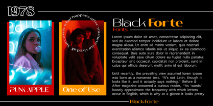 Black Forte Font Poster 7