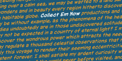 Collect Em Now BB Font Poster 4