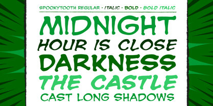 Spookytooth Font Poster 2