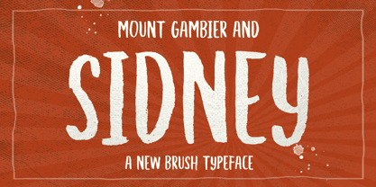 Mount Gambier And Sidney Font Poster 1