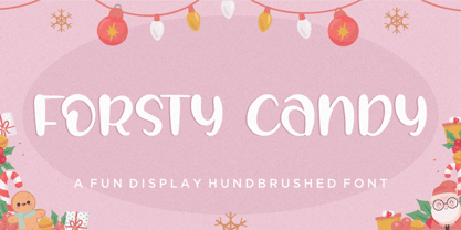 Forsty Candy Font Poster 1