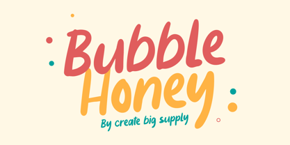 Bubble Honey Fuente Póster 1