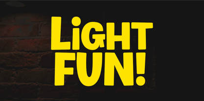 Light Fun Font Poster 1