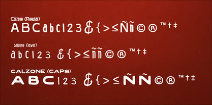 Calzone Font Poster 6