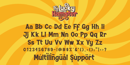 The Lucky Hamster Font Poster 9