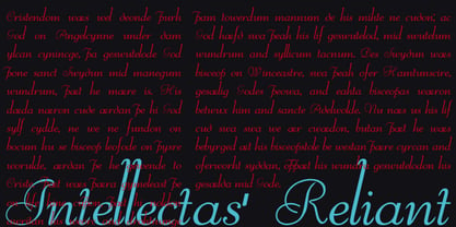 Reliant Font Poster 11