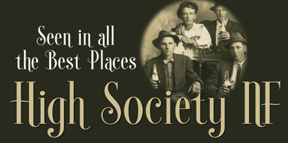 High Society NF Font Poster 1