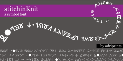 StitchinKnit Font Poster 1