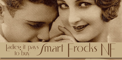 Smart Frocks NF Font Poster 1