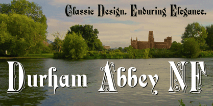 Durham Abbey NF Font Poster 1