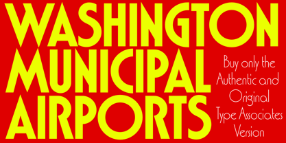 Washington Font Poster 3
