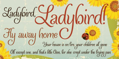 Ladybird Font Poster 2