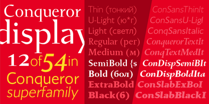 Conqueror Display Font Poster 2