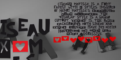 Ciseaux Matisse Font Poster 4
