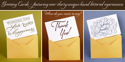 Greeting Cards Font Poster 2