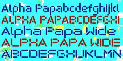 Alpha Papa Font Poster 2