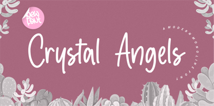 Crystal Angles Font Poster 1