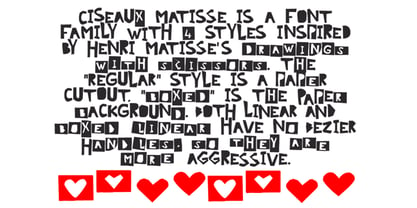 Ciseaux Matisse Font Poster 2