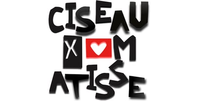 Ciseaux Matisse Font Poster 5