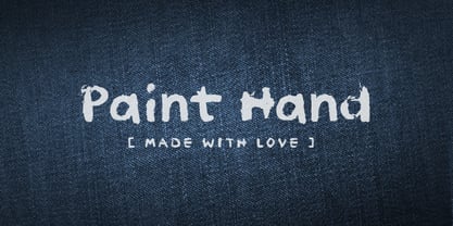 Paint Hand Font Poster 1