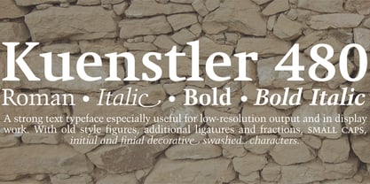 Kuenstler 480 Font Poster 1