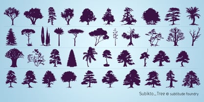 Subikto Tree Font Poster 2