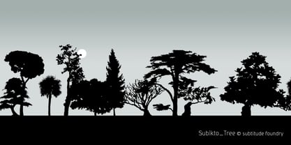 Subikto Tree Font Poster 1