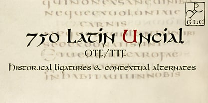 750 Latin Uncial Font Poster 1