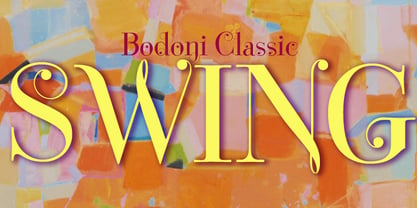 Bodoni Classic Swing Font Poster 2