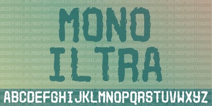 Mono Iltra Font Poster 2