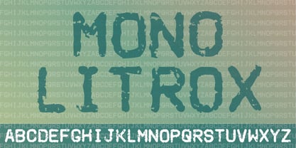 Mono Litrox Font Poster 1
