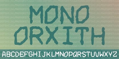 Mono Orxith Font Poster 1