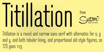 Titillation Font Poster 1