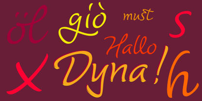 Dyna Pro Font Poster 2